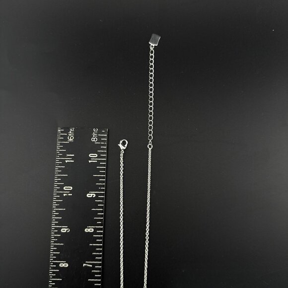 Robert Lee Morris RLM Necklace Modernist White Bronze Oval Pendant Bold QVC - Picture 5 of 11